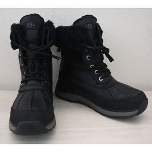 UGG 1095141 Women's Sz 7 Black Adirondack Boot III Waterproof Winter Boots